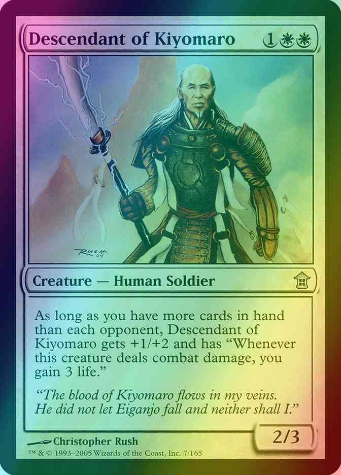 Descendant of Kiyomaro [7] [Saviors of Kamigawa] [Foil]