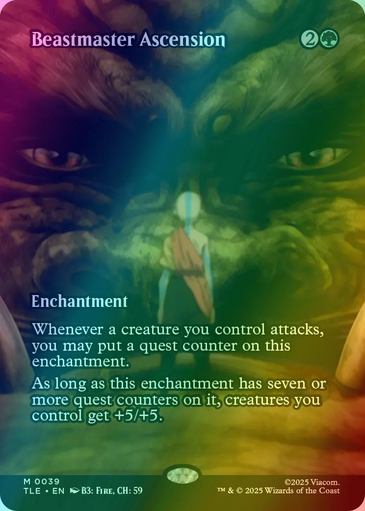 Beastmaster Ascension [39] [Borderless] [Source Material] [Avatar: The Last Airbender Eternal] [Foil]