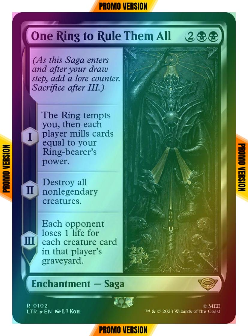 One Ring to Rule Them All [102s] [Prerelease] [The Lord of the Rings: Tales of Middle-earth: Promos] [Foil]