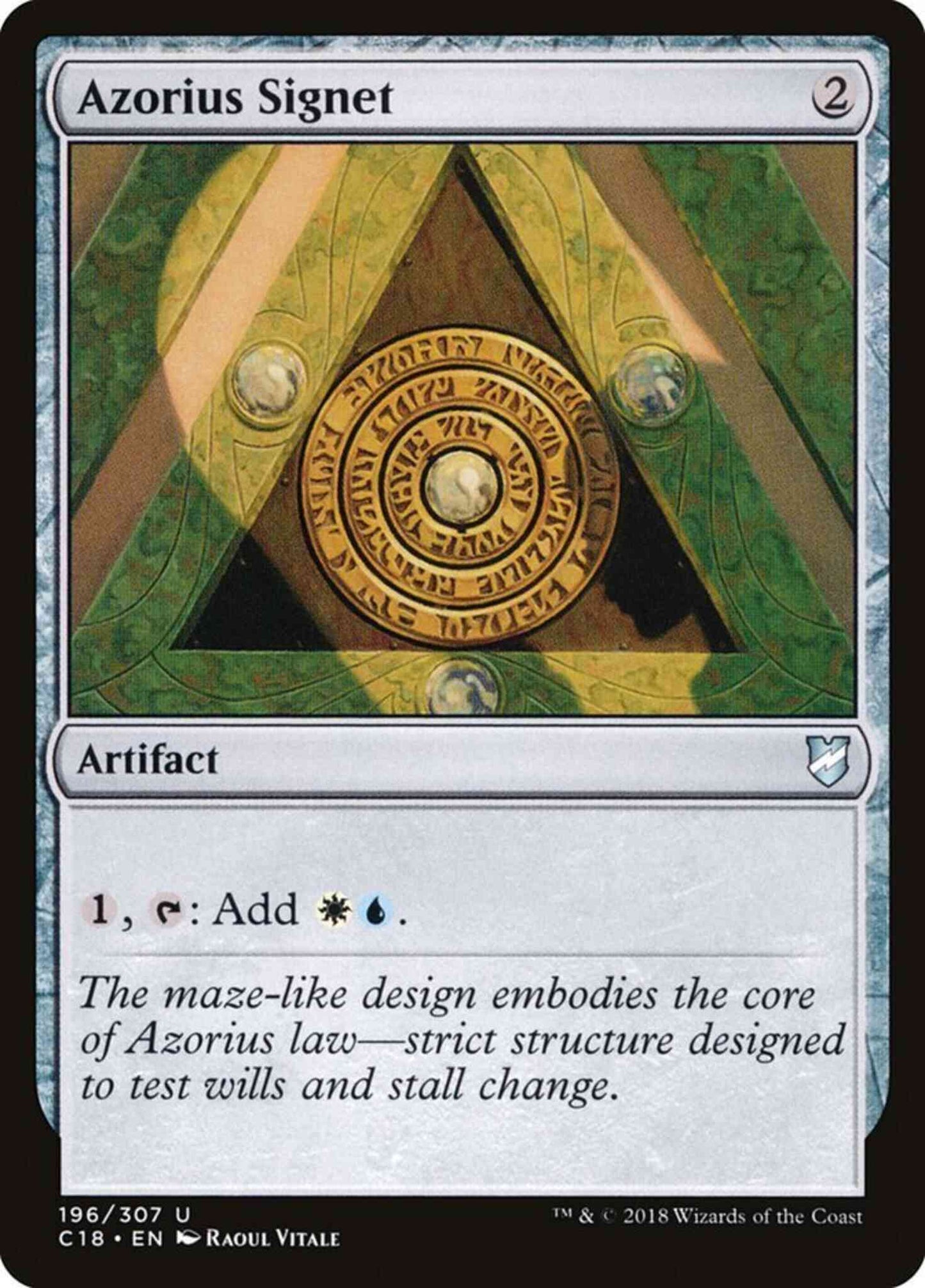 Azorius Signet [196] [Commander 2018] [Non-Foil]