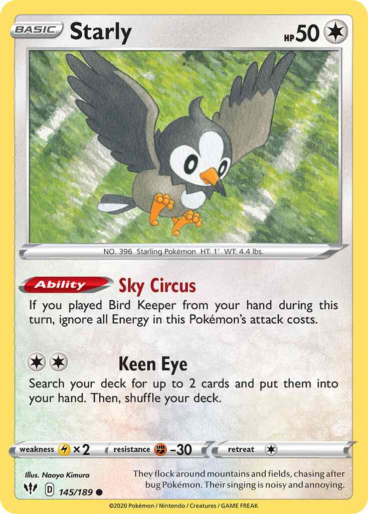 Starly - 145/189 - Common [swsh3-145] [Non-Holo]