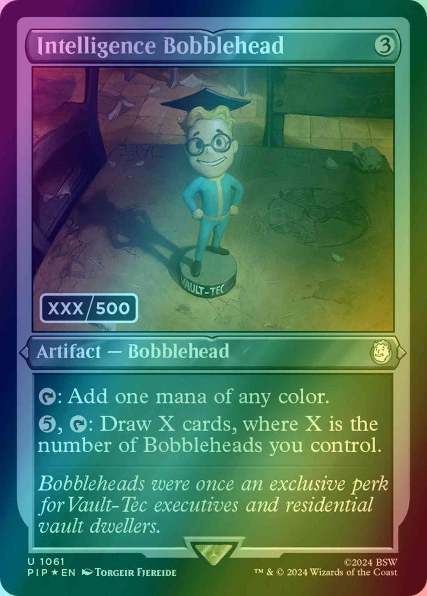 Intelligence Bobblehead - Serial Numbered [1061] [Fallout] [Foil]