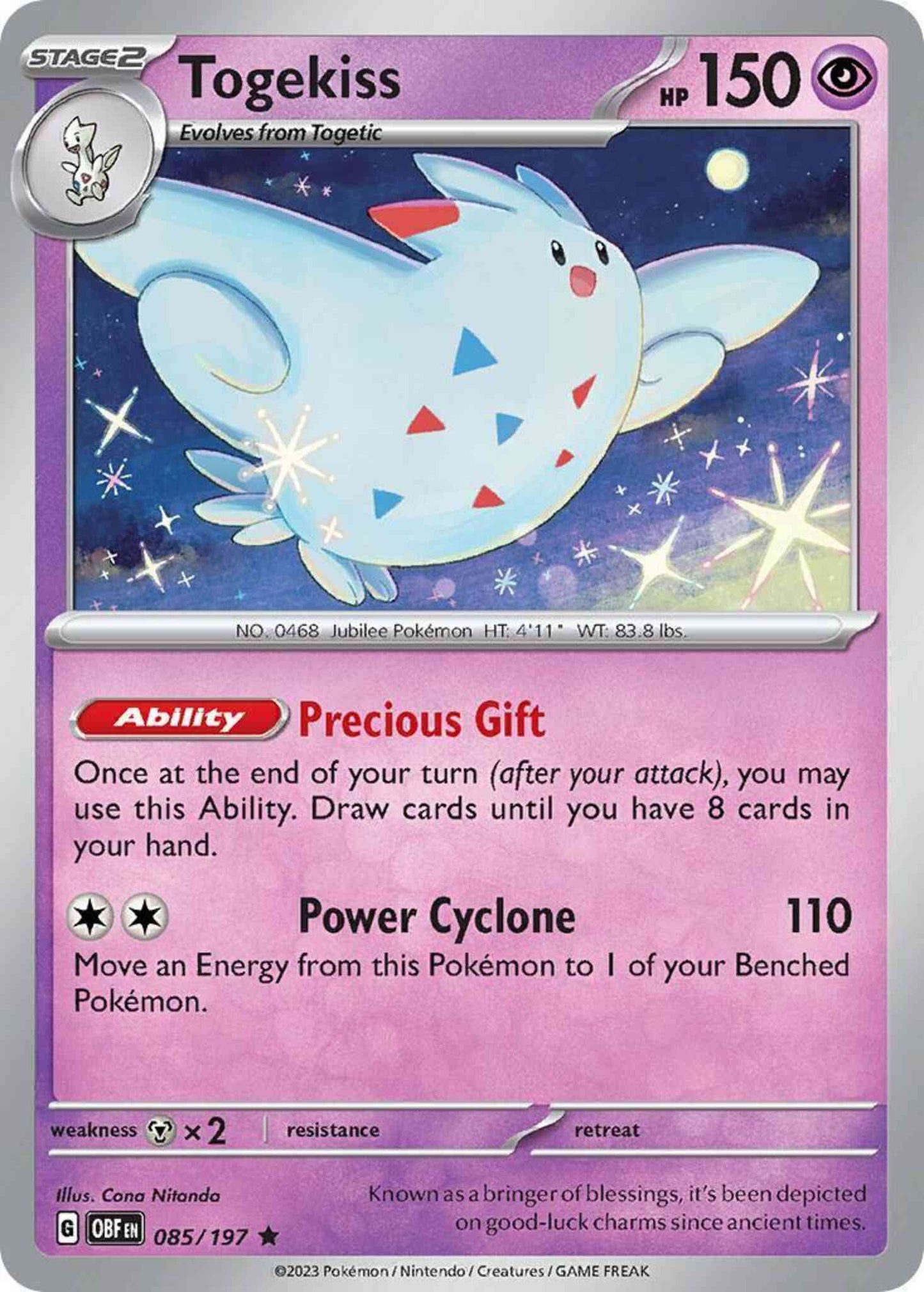 Togekiss - 085/197 - Rare [sv03-085] [Holo]