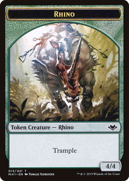 Rhino Token (13) // Zombie Token (07) [Modern Horizons Tokens] [Non-Foil]