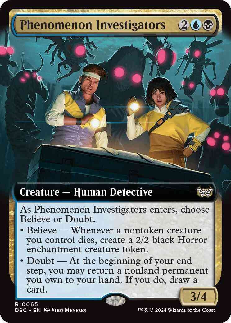 Phenomenon Investigators [65] [Extended Art] [Duskmourn: House of Horror: Commander] [Non-Foil]