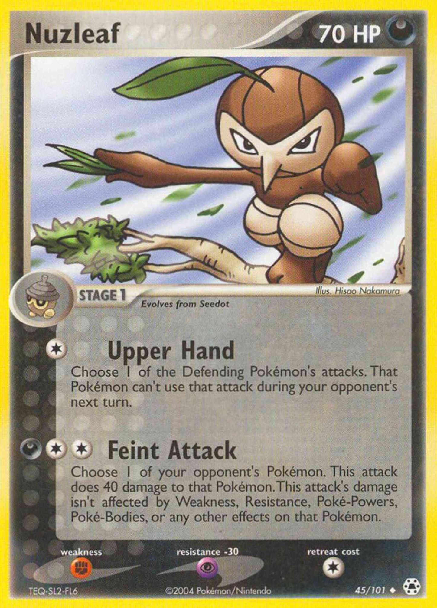 Nuzleaf - 45/101 - Uncommon [ex5-45] [Reverse Holo]
