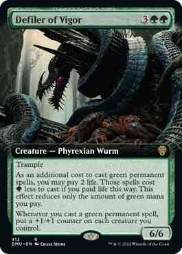 Defiler of Vigor [412] [Extended Art] [Dominaria United] [Non-Foil]