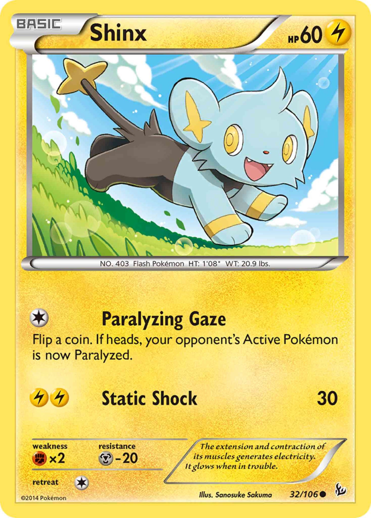 Shinx - 32/106 - Common [xy2-32] [Reverse Holo]