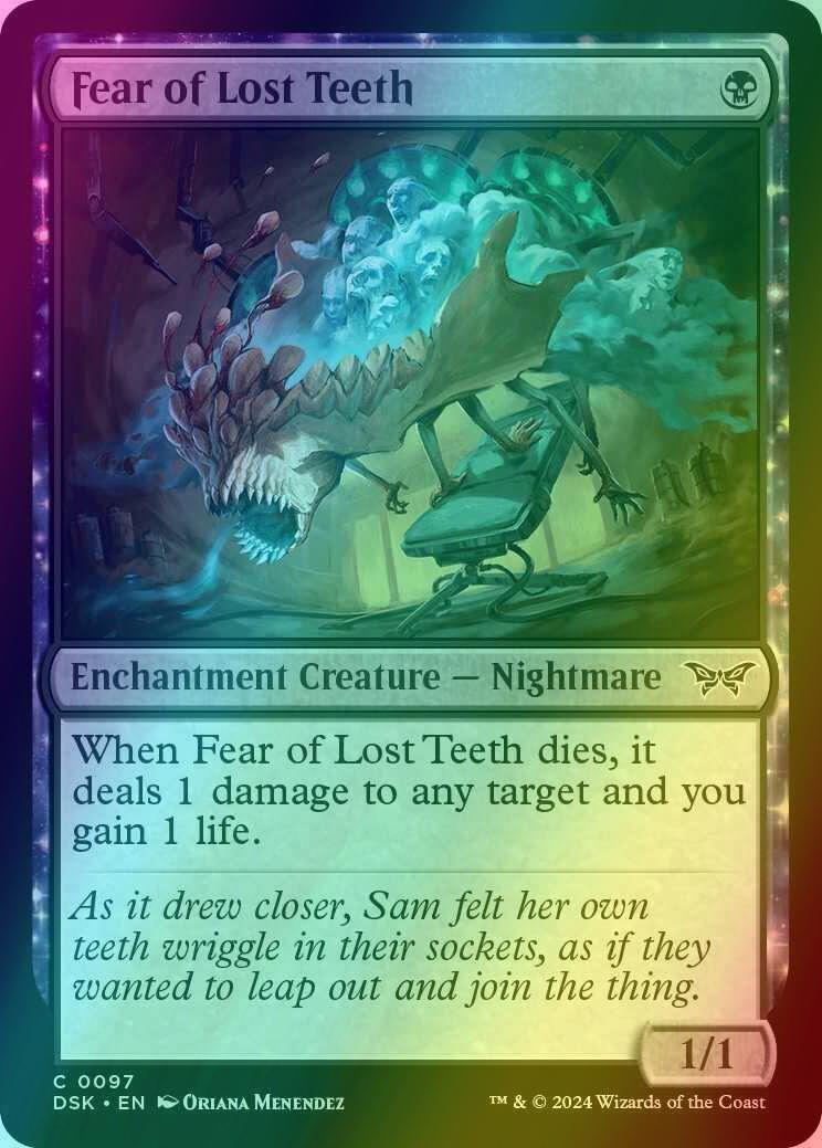 Fear of Lost Teeth [97] [Duskmourn: House of Horror] [Foil]