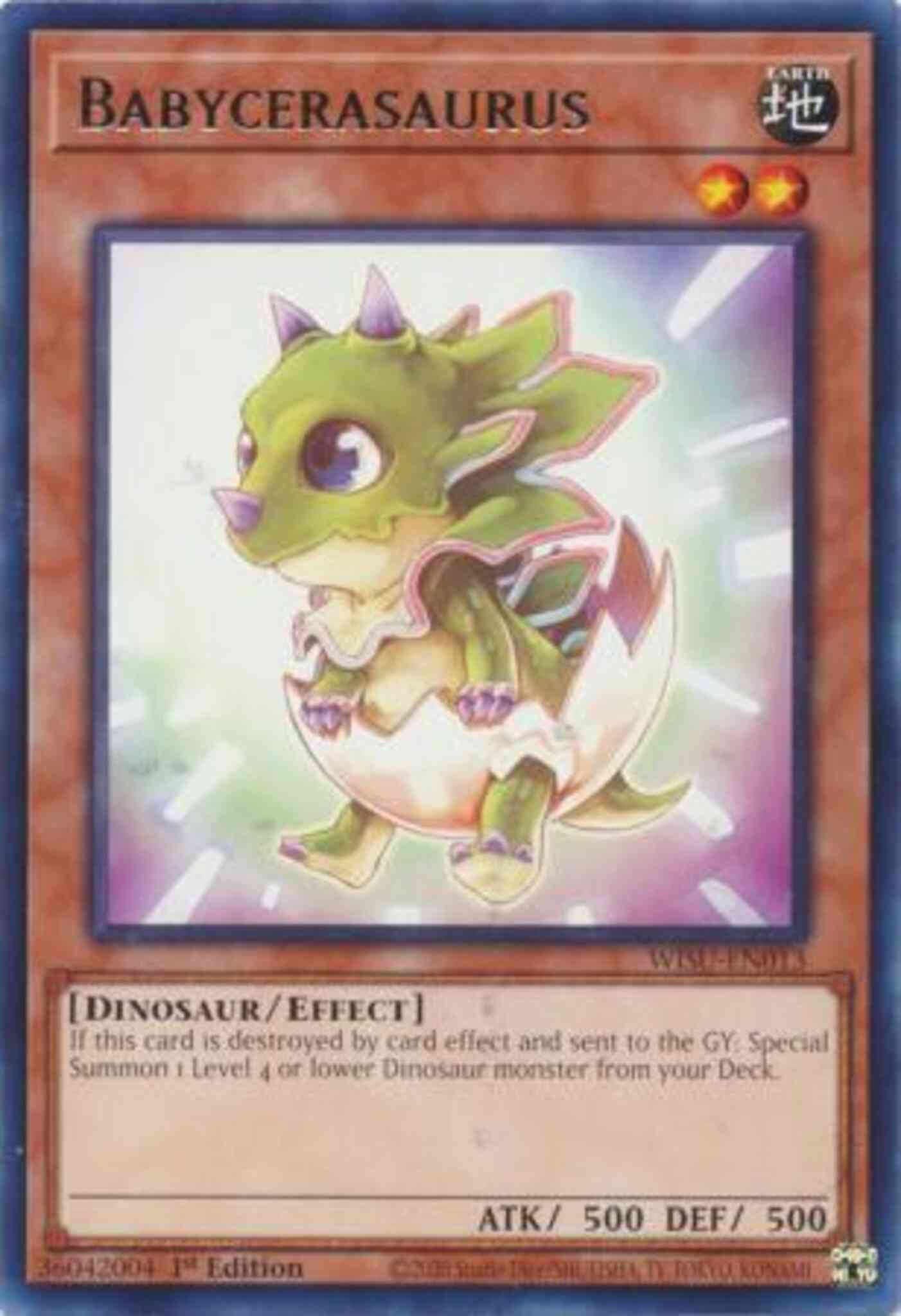 Babycerasaurus - WISU-EN013 - Rare - 1st Edition