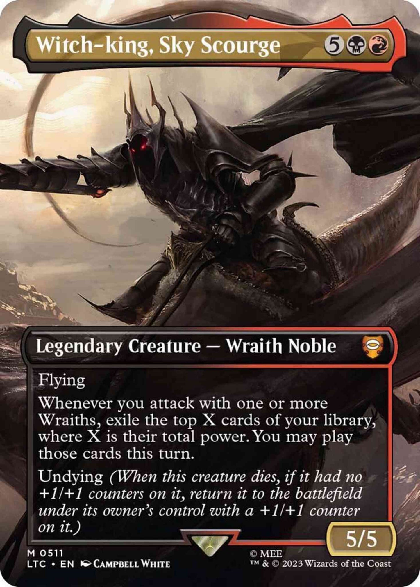 Witch-king, Sky Scourge [511] [Borderless] [The Lord of the Rings: Tales of Middle-earth: Commander] [Non-Foil]