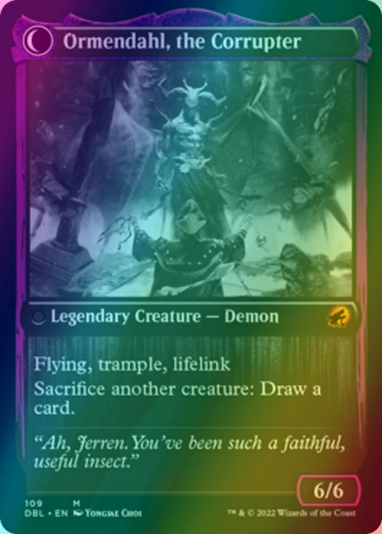 Jerren, Corrupted Bishop // Ormendahl, the Corrupter [109] [Innistrad: Double Feature] [Foil]