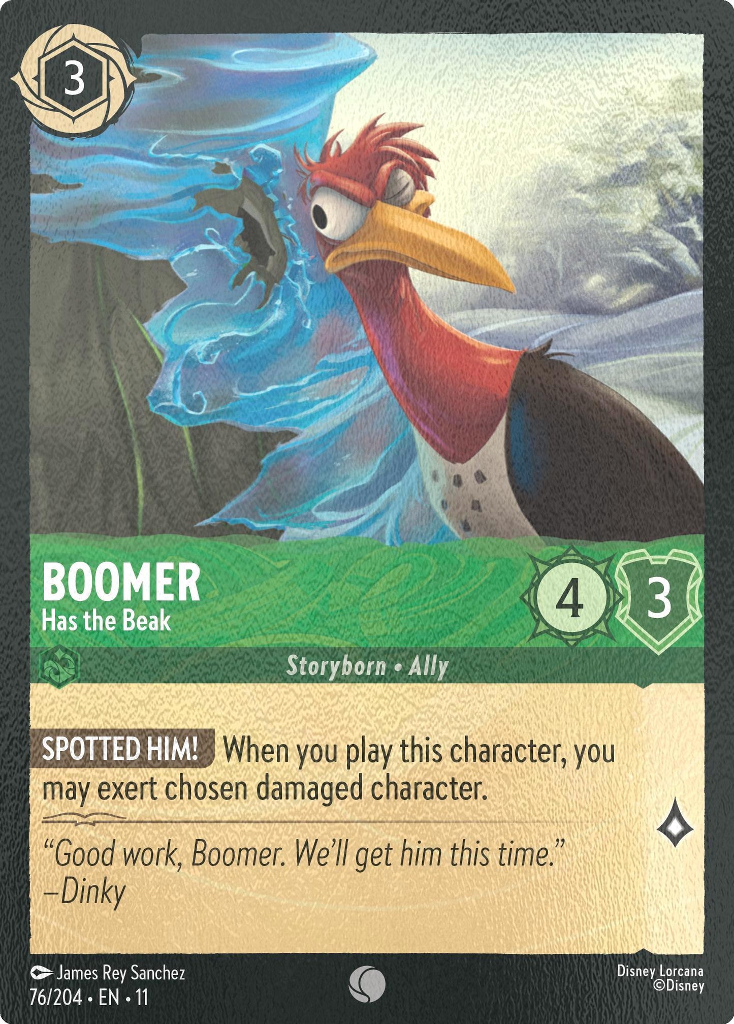 Boomer - Has the Beak - 76/204 [Winterspell] [Cold Foil]