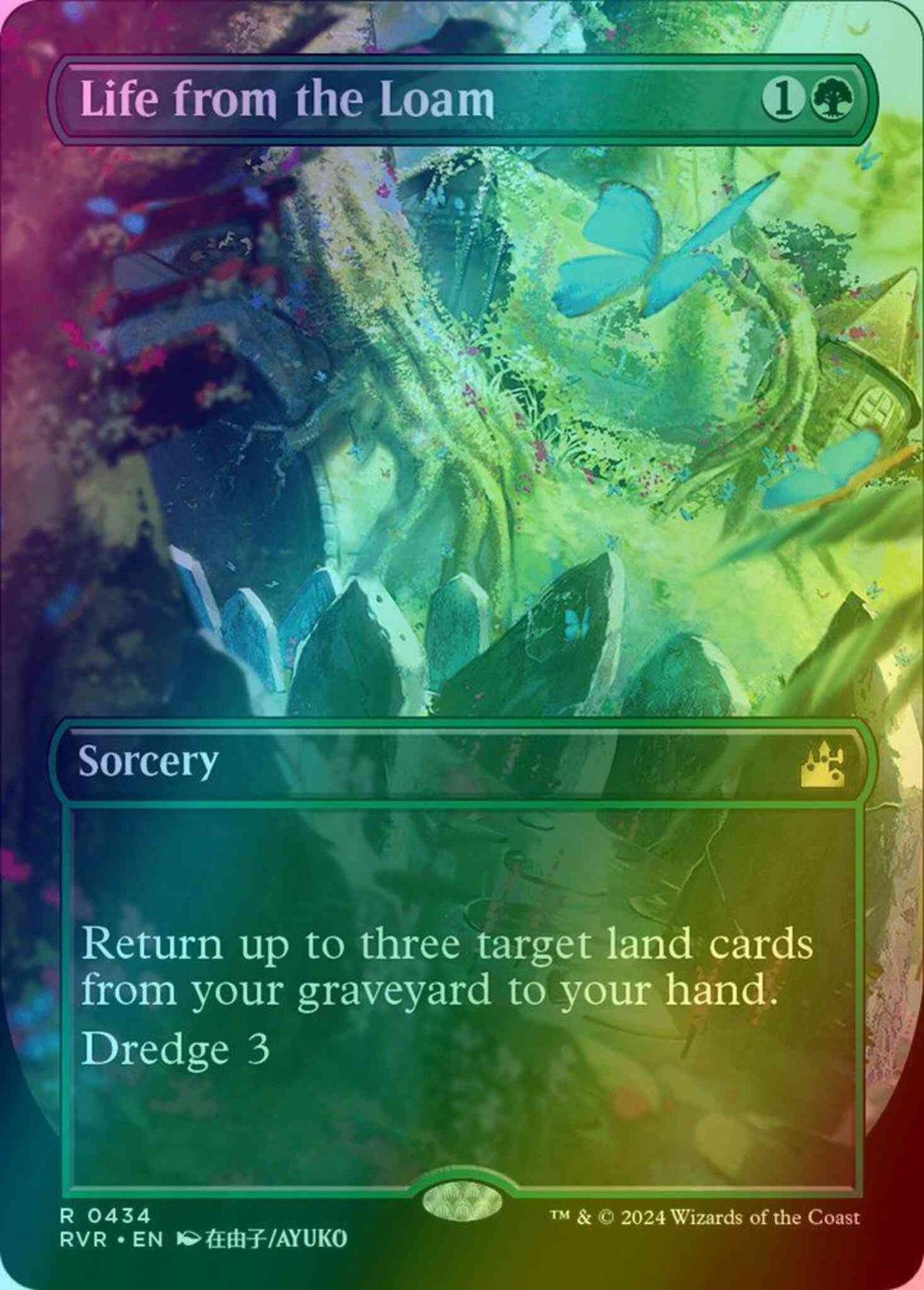 Life from the Loam [434] [Borderless] [Anime] [Ravnica Remastered] [Foil]