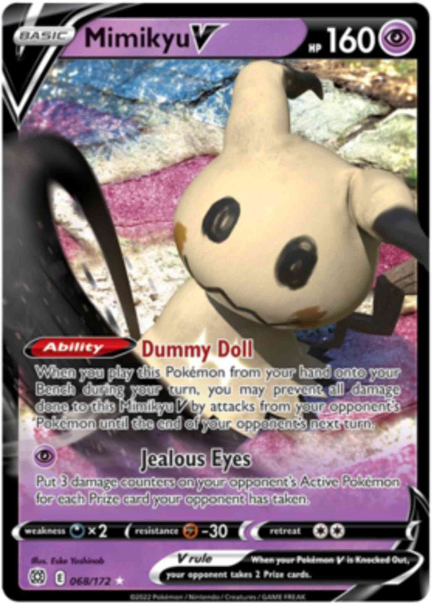 Mimikyu V - 068/172 - Rare Holo V [swsh9-068] [Ultra]
