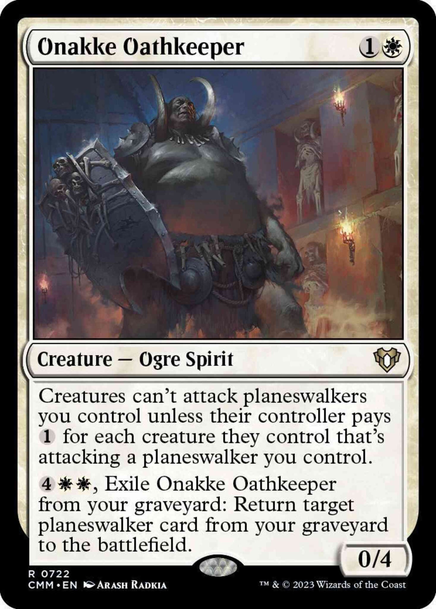 Onakke Oathkeeper [722] [Commander Masters] [Non-Foil]