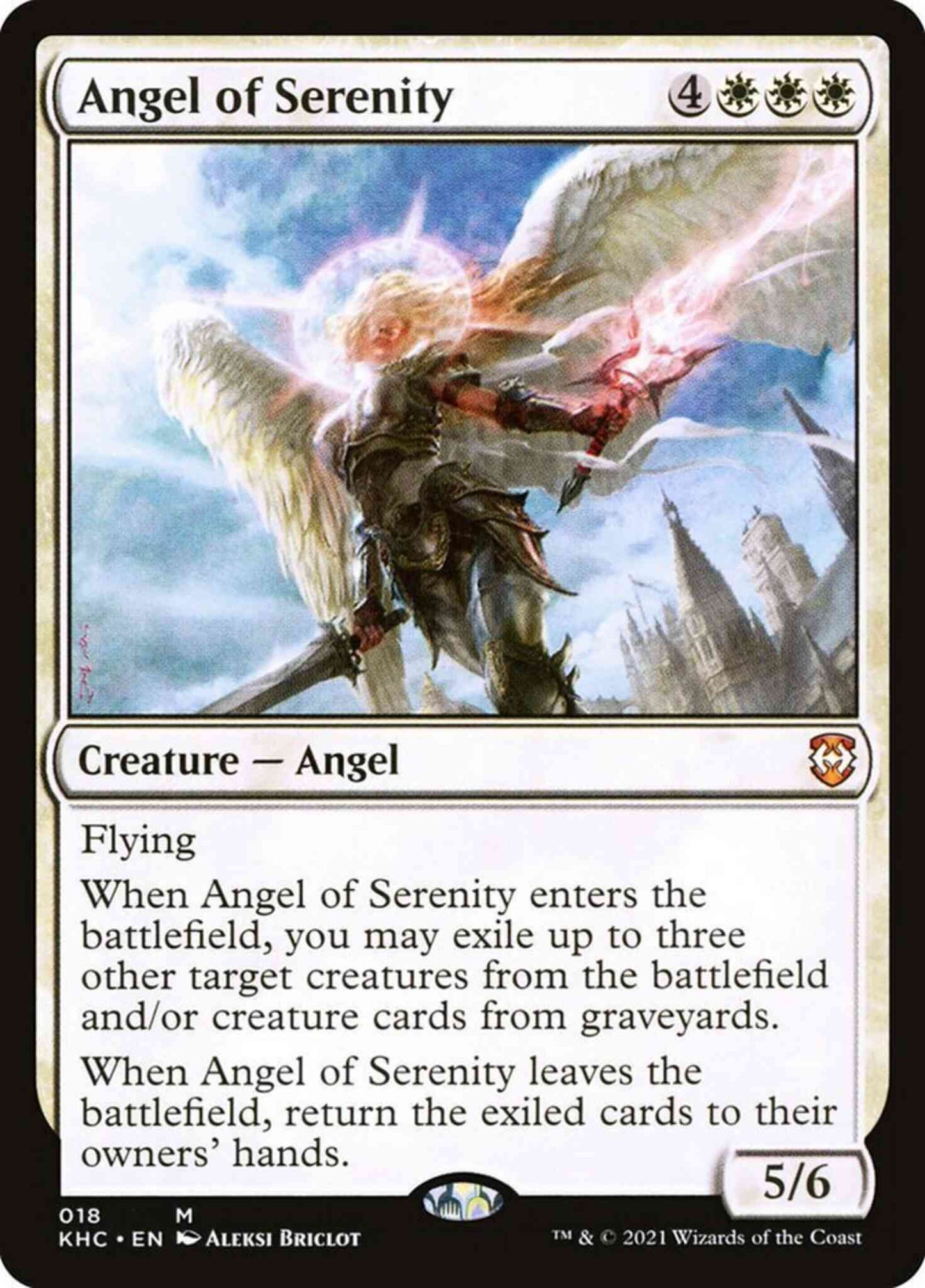 Angel of Serenity [18] [Kaldheim Commander] [Non-Foil]