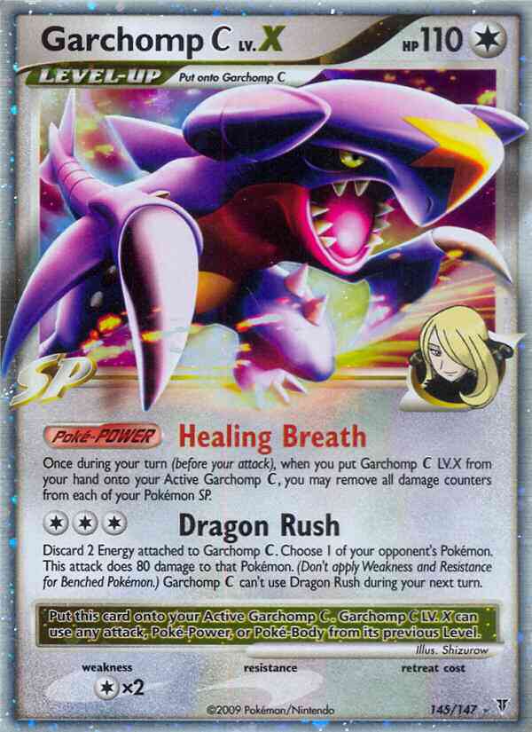 Garchomp C - 145/147 - Rare Holo Lv.X [pl3-145] [Ultra]