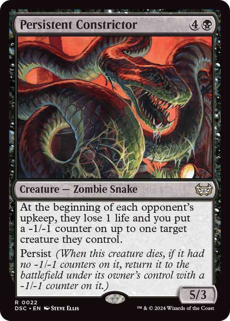 Persistent Constrictor [22] [Duskmourn: House of Horror: Commander] [Non-Foil]