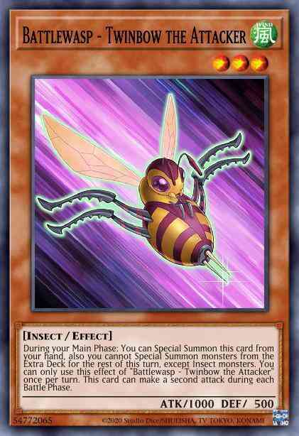 Battlewasp - Twinbow the Attacker - BLHR-EN034 - Ultra Rare - 1st Edition