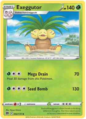 Exeggutor - 002/172 - Uncommon [swsh9-002] [Non-Holo]
