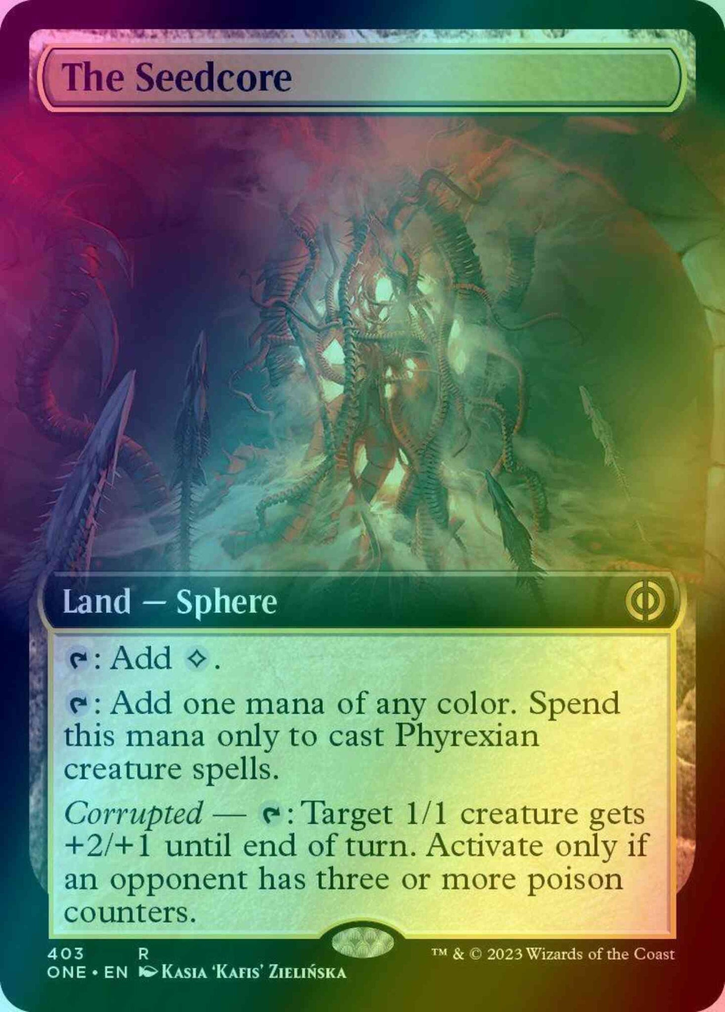 The Seedcore [403] [Extended Art] [Phyrexia: All Will Be One] [Foil]