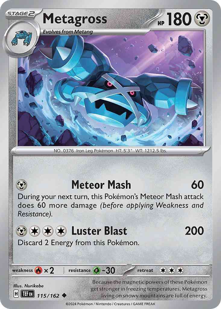 Metagross - 115/162 - Uncommon [sv05-115] [Non-Holo]