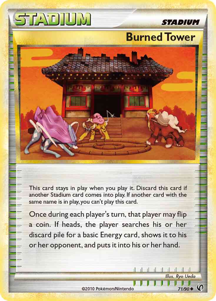Burned Tower - 71/90 - Uncommon [hgss3-71] [Reverse Holo]