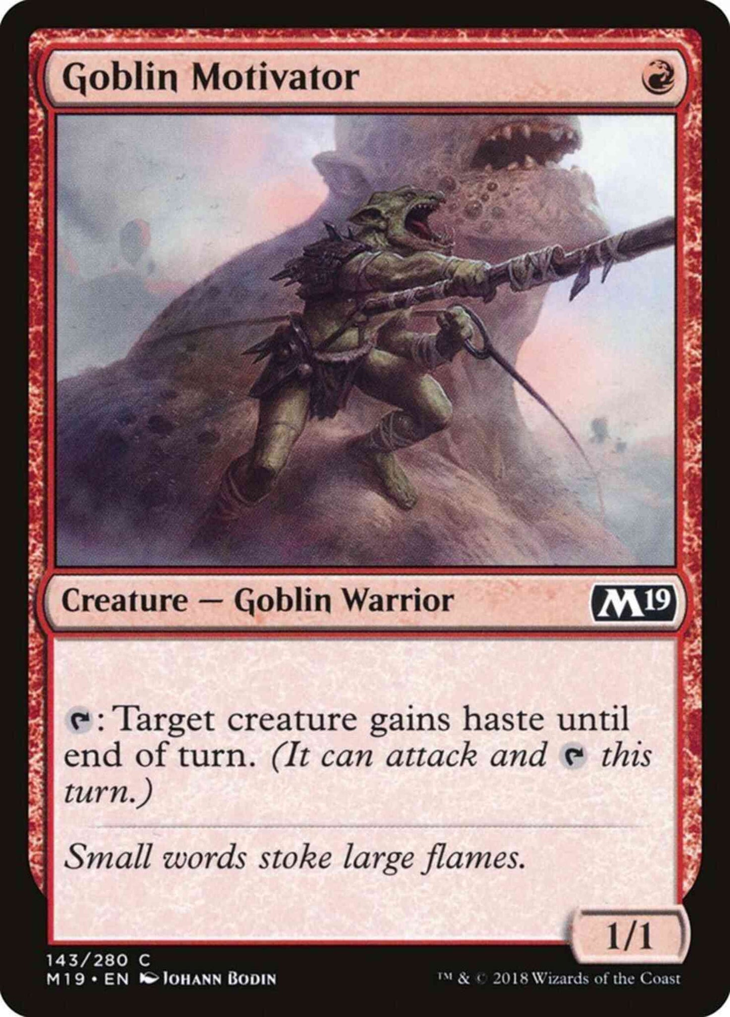 Goblin Motivator [143] [Core Set 2019] [Non-Foil]
