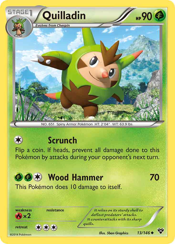 Quilladin - 13/146 - Uncommon [xy1-13] [Non-Holo]