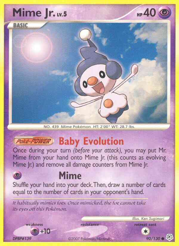 Mime Jr. - 90/130 - Common [dp1-90] [Reverse Holo]