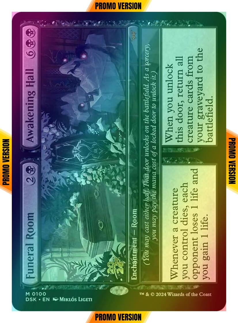 Funeral Room // Awakening Hall [100s] [Prerelease] [Duskmourn: House of Horror: Promos] [Foil]