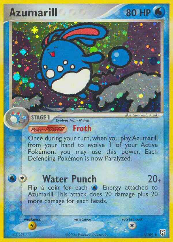 Azumarill - 1/109 - Rare Holo [ex7-1] [Holo]