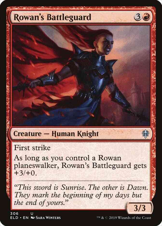 Rowan's Battleguard [306] [Planeswalker Dek Exclusive] [Throne of Eldraine] [Non-Foil]