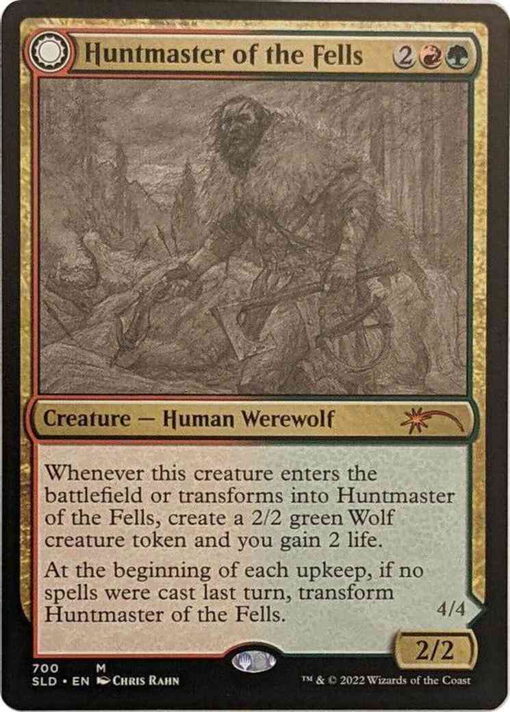 Huntmaster of the Fells // Ravager of the Fells [0700] [Sketch] [Chris Rahn] [Secret Lair Drop] [Non-Foil]