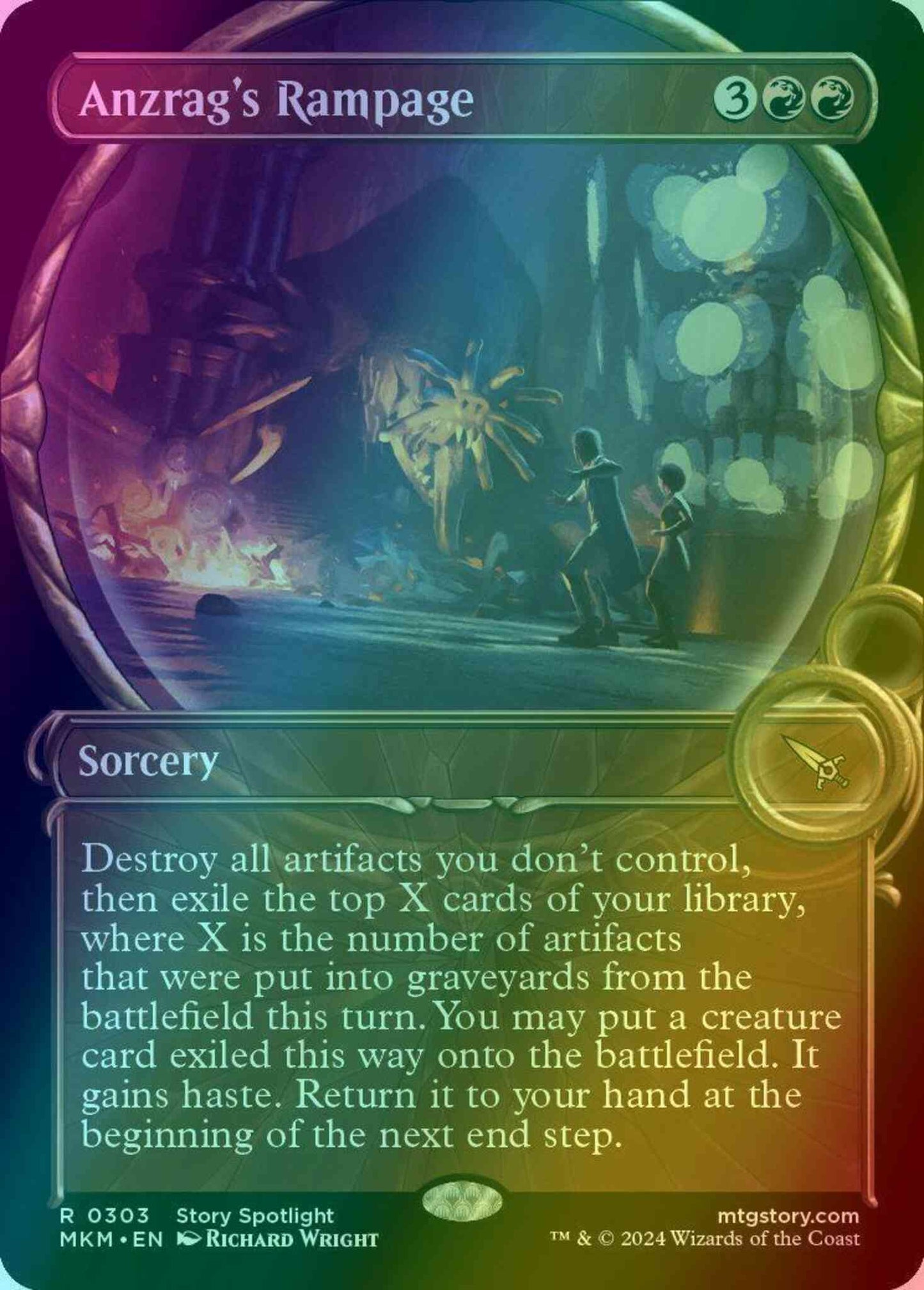 Anzrag's Rampage [303] [Magnified Showcase] [Murders at Karlov Manor] [Foil]