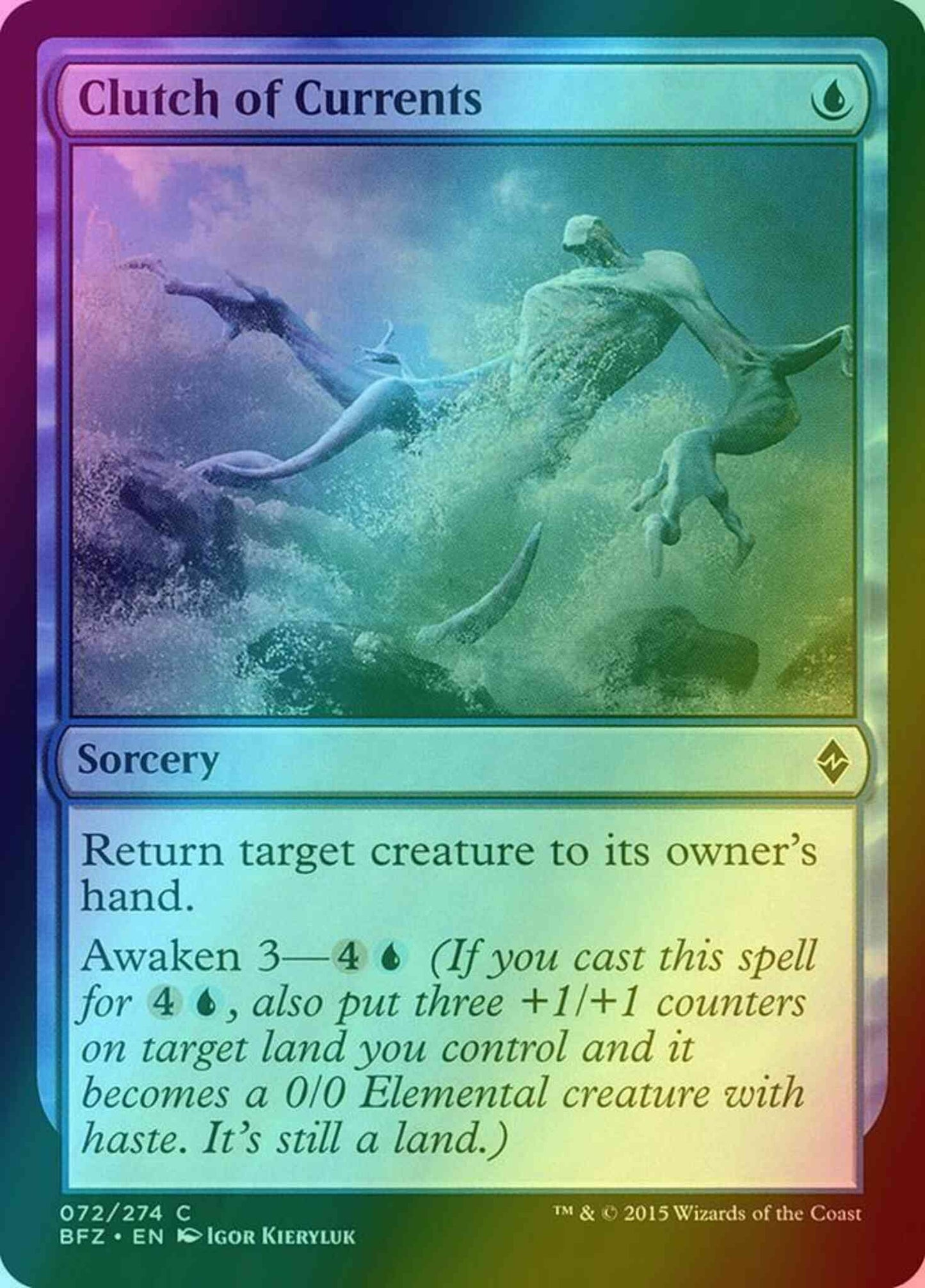 Clutch of Currents [72] [Battle for Zendikar] [Foil]