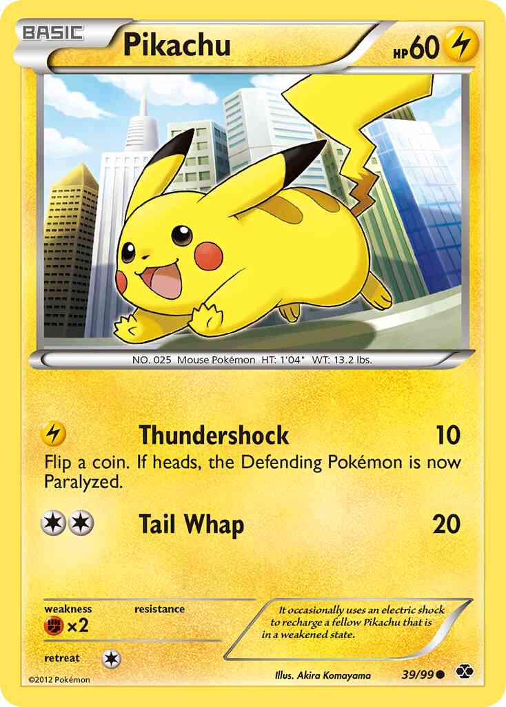 Pikachu - 39/99 - Common [bw4-39] [Reverse Holo]
