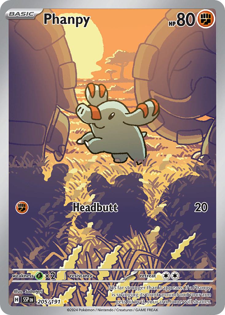 Phanpy - 205/191 - Illustration Rare [sv08-205] [Ultra]