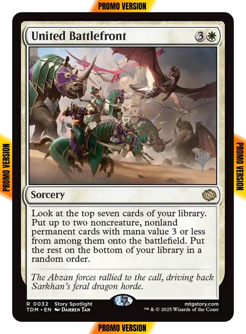 United Battlefront [32p] [Promo Pack] [Tarkir: Dragonstorm: Promos] [Non-Foil]