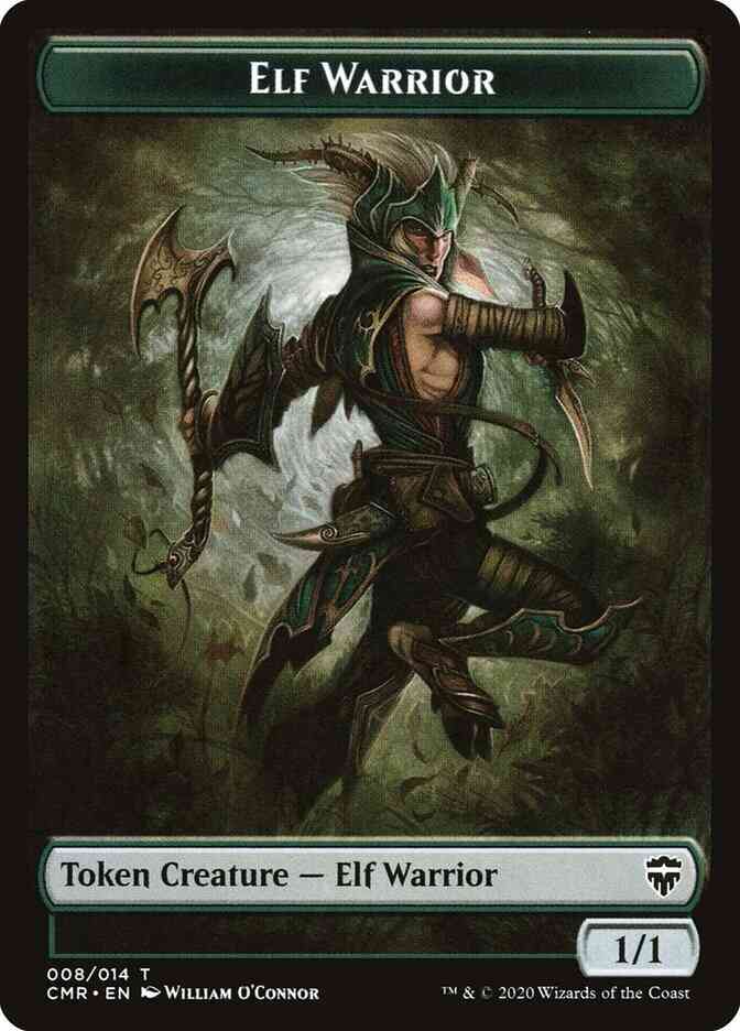 Elf Warrior Token [08] [Commander Legends Tokens] [Non-Foil]