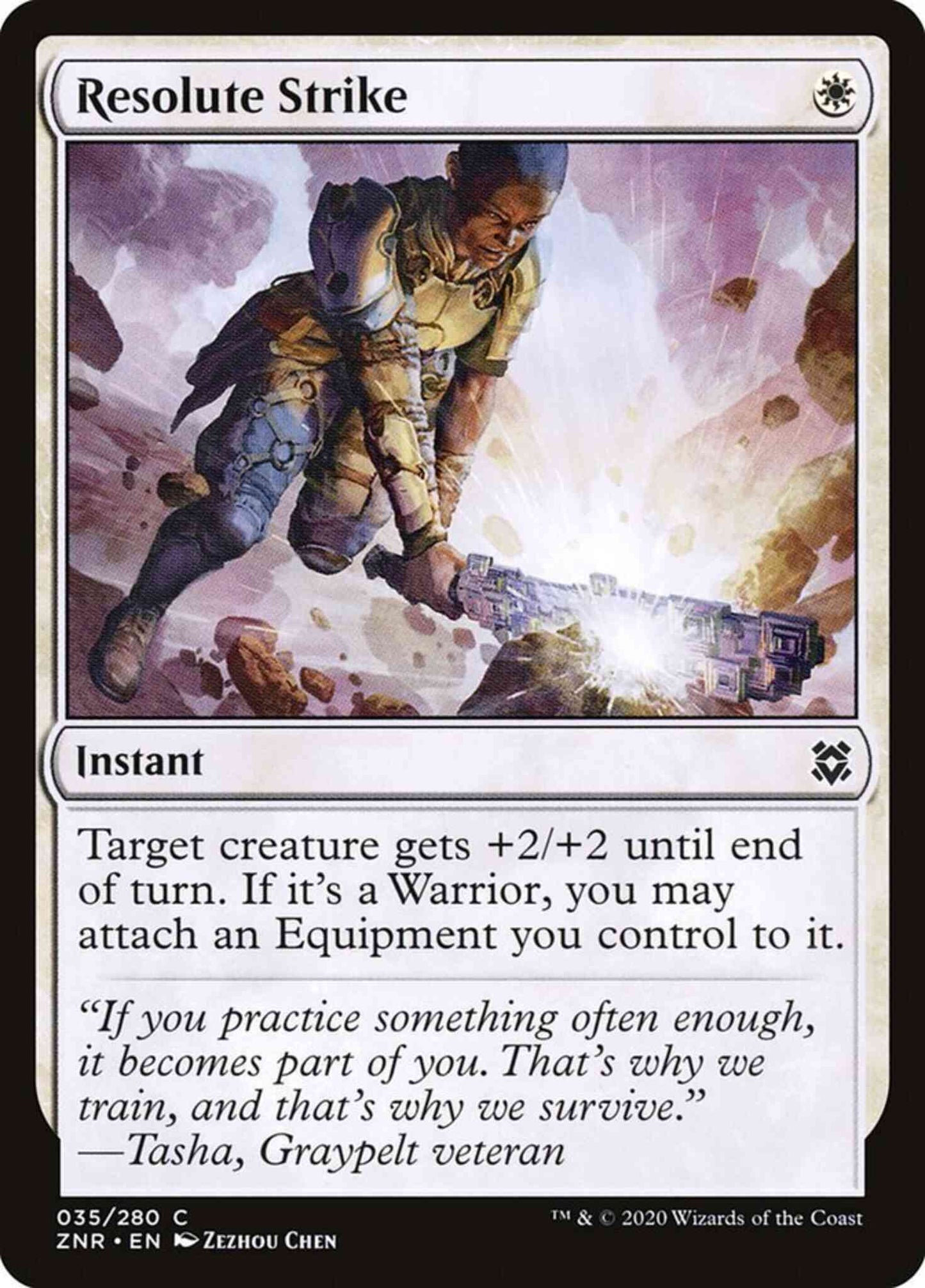 Resolute Strike [35] [Zendikar Rising] [Non-Foil]