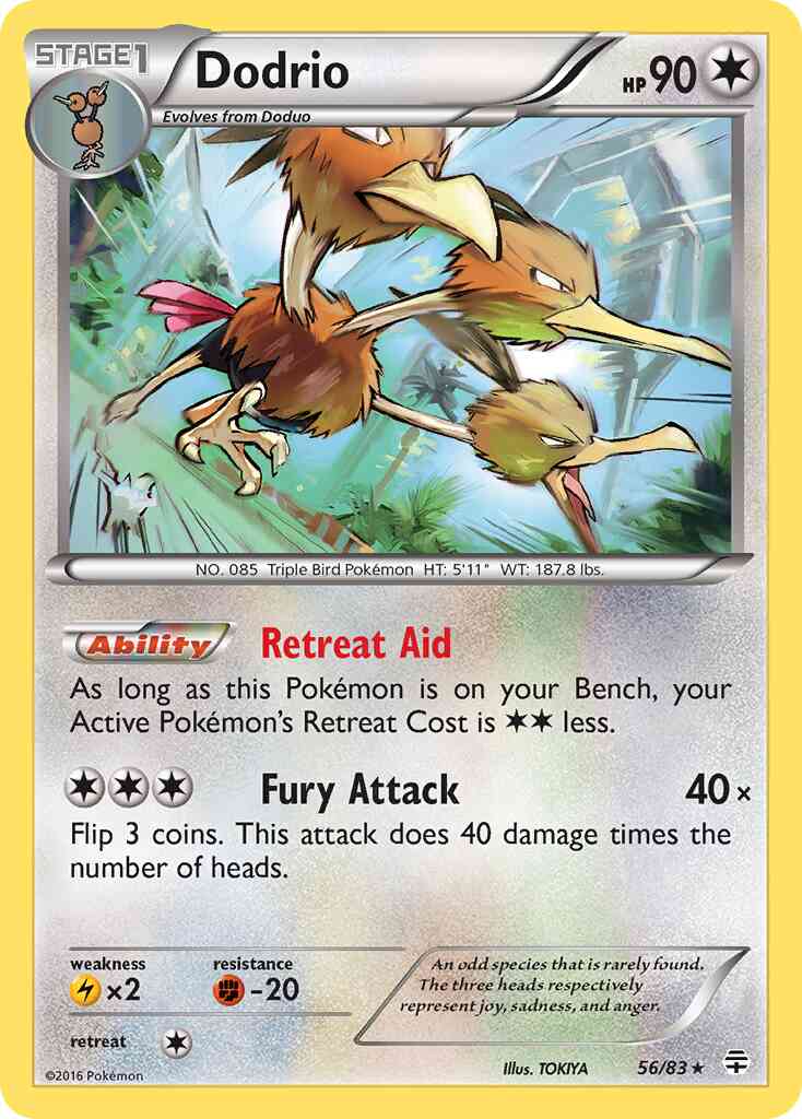 Dodrio - 56/83 - Rare [g1-56] [Reverse Holo]