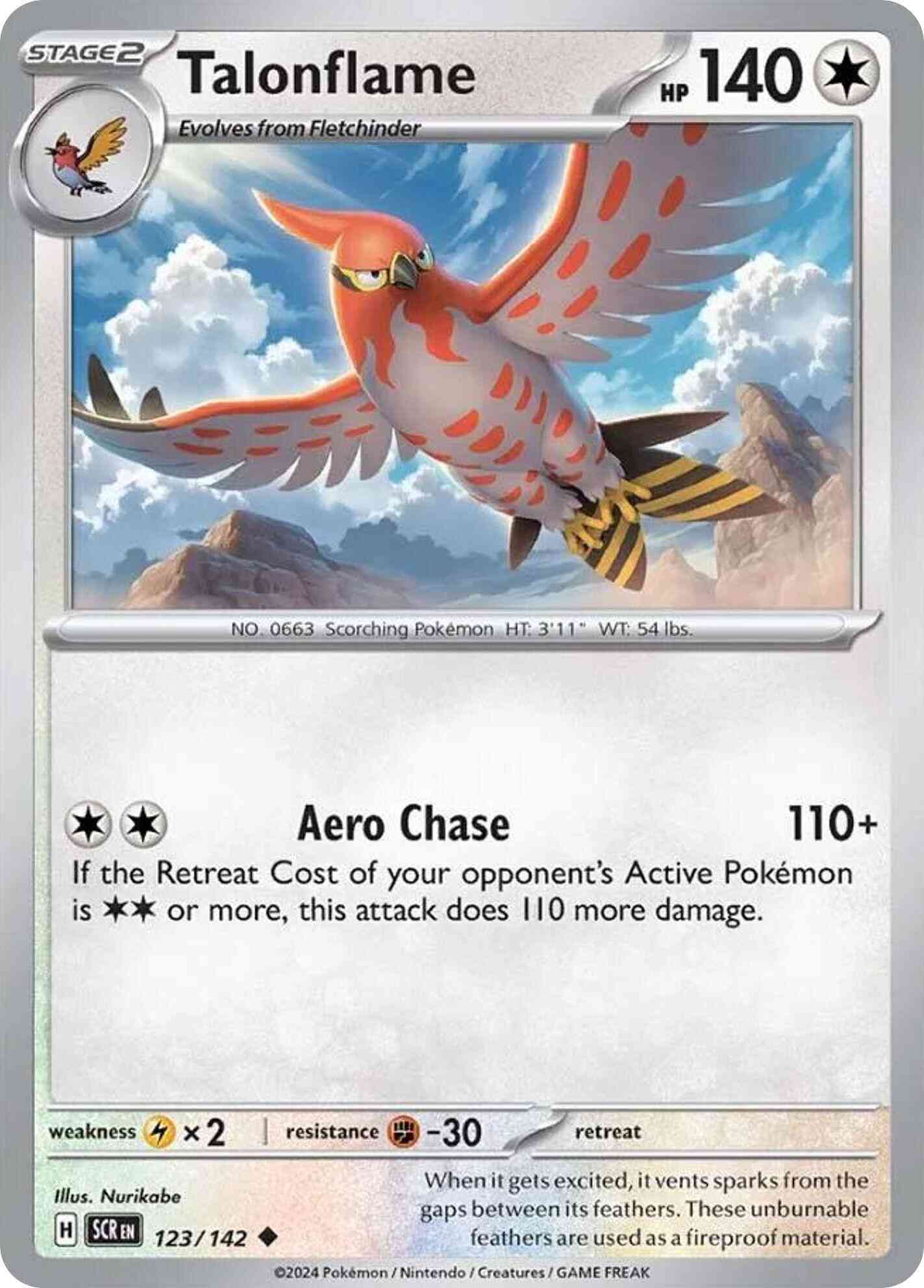 Talonflame - 123/142 - Uncommon [sv07-123] [Non-Holo]
