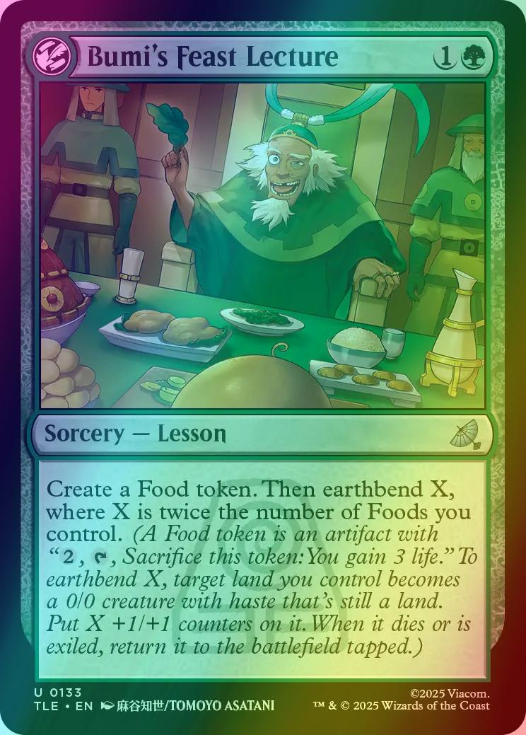 Bumi's Feast Lecture [133] [Avatar: The Last Airbender Eternal] [Foil]