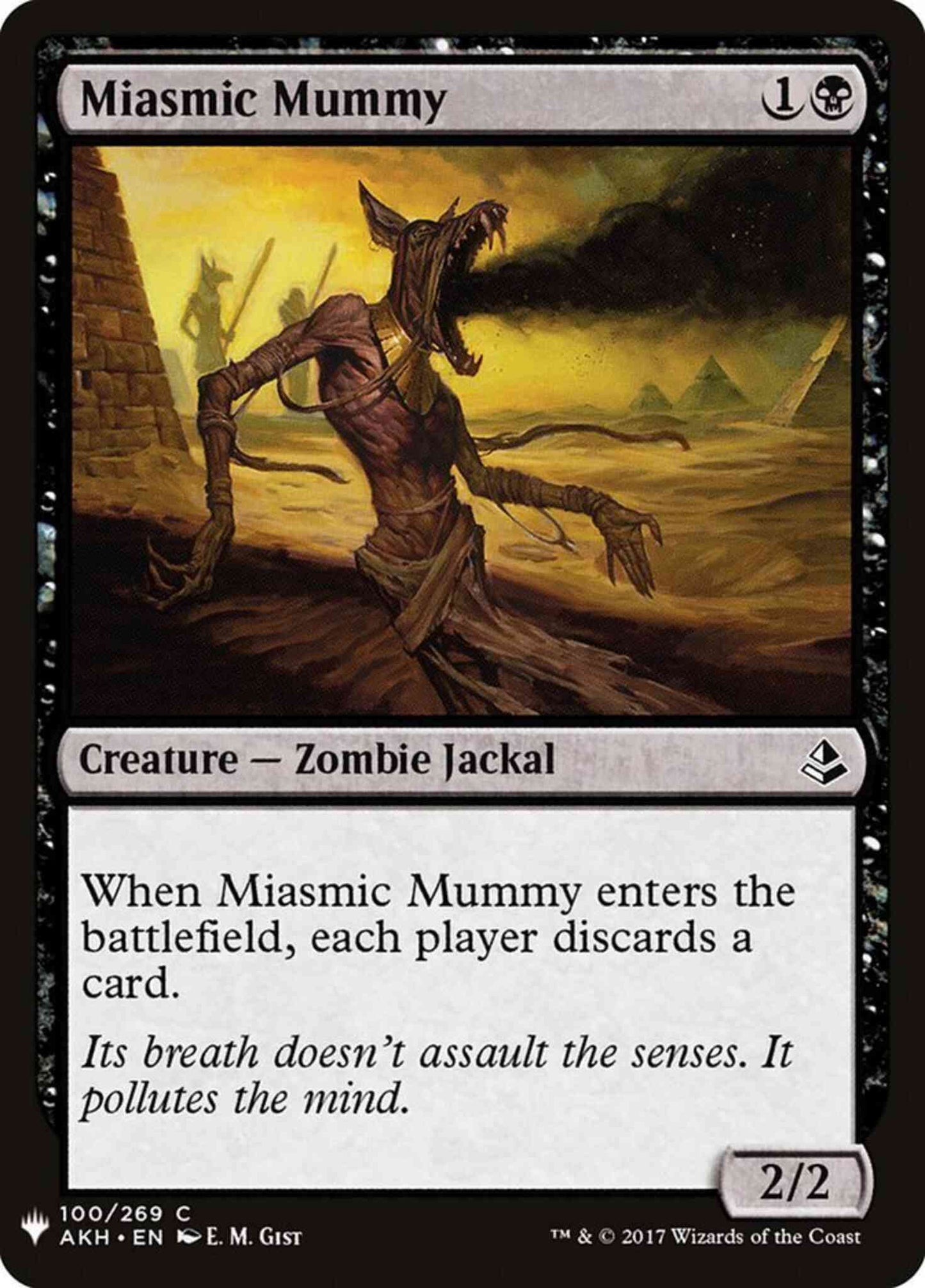 Miasmic Mummy [AKH-100] [The List] [Non-Foil]