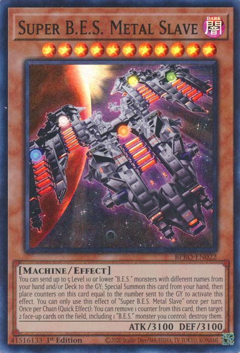 Super B.E.S. Metal Slave - BPRO-EN022 - Super Rare - 1st Edition