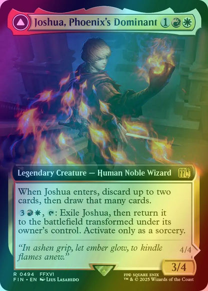 Joshua, Phoenix's Dominant // Phoenix, Warden of Fire [494] [Extended Art] [FINAL FANTASY] [Foil]