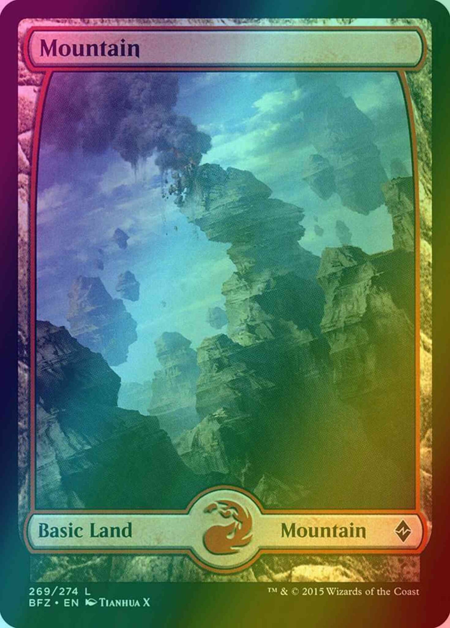 Mountain [269] [Full Art] [Battle for Zendikar] [Foil]