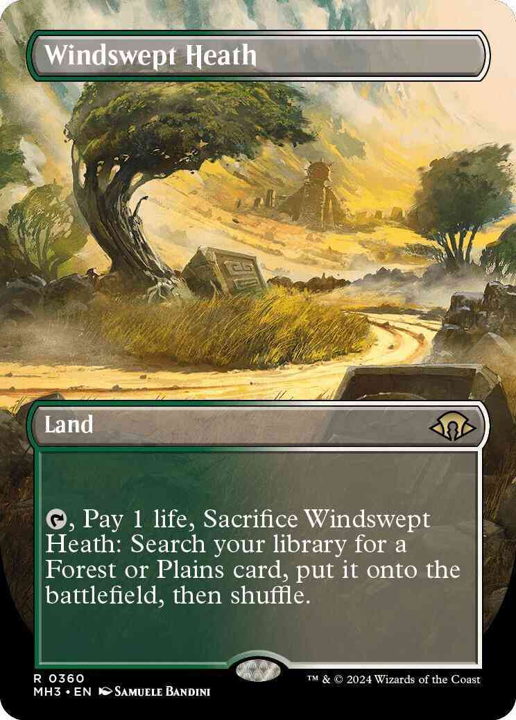 Windswept Heath [360] [Borderless] [Modern Horizons 3] [Non-Foil]